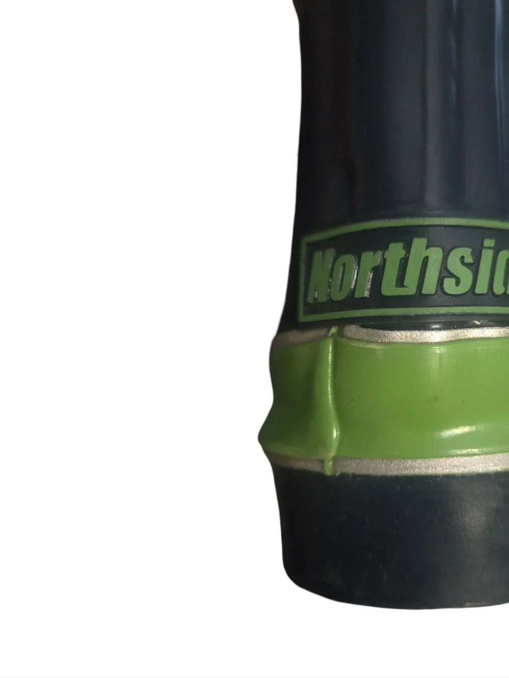 Northside Rainboots Kids Black and Green Pull-On Rain Boots Rubber Muckboots